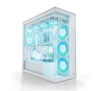 ARCTIC Xtender con Supporto Verticale per GPU (White) - Case per PC, Vetro Panoramico Temperato, Supporto per Radiatore 2 x 420 mm, 5 Ventole A-RGB Preinstallate - Bianco