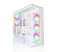 ARCTIC Xtender (White) - Case per PC, Vetro Panoramico Temperato, Supporto per Radiatore 2 x 420 mm, 5 Ventole A-RGB Preinstallate - Bianco