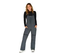 ARCTIX Eco Friendly Traverse Bib Overalls, Salopette con Bretelle Donna, Acciaio, X-Small (0-2) Long