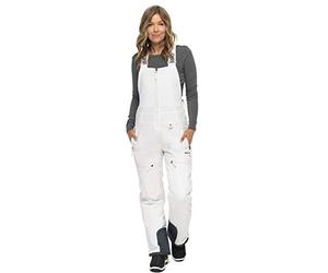 ARCTIX Eco Friendly Traverse Bib Overalls, Salopette con Bretelle Donna, Bianco, Medium (8-10) Short