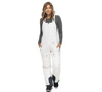 ARCTIX Eco Friendly Traverse Bib Overalls, Salopette con Bretelle Donna, Bianco, X-Small (0-2) Long