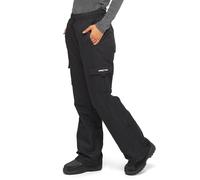 ARCTIX Lumi Pull Over Fleece Lined Cargo Snow Pants, Pantaloni da Neve Donna, Nero, Small (4-6) Short