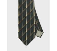 Arcuri cravatta sette pieghe in seta quadro obliquo, verde I25866.8