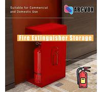 ARCVOX Svuotare la Custodia dell'Estintore, Staffa per Estintore da Parete, Porta Estintore Decorativo, Scatola Antincendio in Ferro (Color : White)