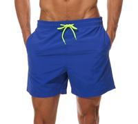 Arcweg Costumi da Bagno Uomo, Costume Uomo Mare Costumi Surf Boxer 100% Poliestere Asciugatura Rapida Pantaloncini da Spiaggia Piscina Blu-1 2XL(EU)