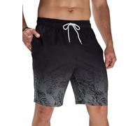 Arcweg Pantaloncini da Uomo per Nuoto Pantaloncini da Bagno Asciugatura Rapida Shorts da Spiaggia Lunghi con Multi-Tasche Surf a Righe