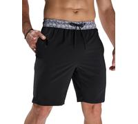 Arcweg Pantaloncini da Uomo per Nuoto Pantaloncini da Bagno Asciugatura Rapida Shorts da Spiaggia Lunghi con Multi-Tasche Surf a Righe