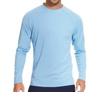 Arcweg Rashguard Mare Surf Uomo Maniche Lunghe Protezione Solare UV UPF 50+ Asciugatura Veloce Maglia Anti UV Pescs Stile Sciolto Elastica Maglietta Piscina