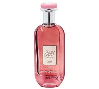Ard Al Zaafaran Eau de Parfum Mousuf Wardi, Fragranza femminile, 100 ml, Note fruttate e muschiate, Mix di Litchi, Fragola, Vaniglia, Rosa, Mela e Muschio