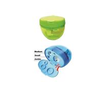 Arda 12pz temperino 3 fori con contenitore in plastica