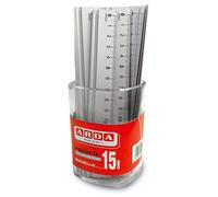 Barattolo 15 righelli - 15cm - alluminio - Arda Quantita min. 1