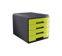ARDA - 18P4PV - Cassettiera Mydesk - 29,5 x 38,5 x 28,2 cm - 4 cassetti da 4,5 cm - grigio-verde - Arda - 74997 - Conf. da 1 Pz. - 18P4PV
