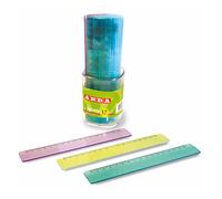 ARDA - 28917BAR - Barattolo 30 righelli - 17cm - colori trasparenti assortiti - Arda - 51329 - Conf. da 1 Pz. - 28917BAR