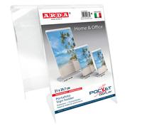 ARDA - 80VA4CR - Portadepliant-Portafoto - 21 x 30 cm - plastica cristallo - Arda - 74525 - Conf. da 1 Pz. - 80VA4CR
