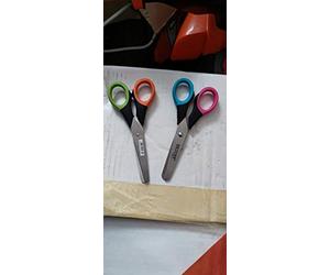 Arda Forbici Bi-Soft Punta Arrotondata 13cm Colori Assortiti Confezione Da 2 Pezzi