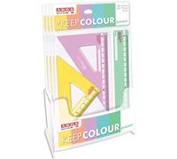 Arda MINISET Keepcolour Pastel Squadre+Righelllo 3pz
