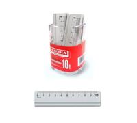 Arda righello set di 15 pezzi in alluminio 10 cm