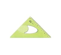 Arda squadra triangolare in plastica verde 20 cm con scala graduata