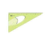 Arda squadra triangolo plastica verde 35 cm con scala graduata