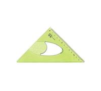 Arda squadra triangolo plastica verde 35 cm con scala graduata