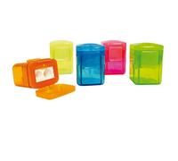 Arda Temperino Smart 2 fori con contenitore in plastica colori fluo