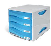 Cassettiera 4 cassetti ARDA Smile polistirolo antiurto e materiale infrangibile