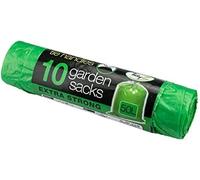 Ardale - Sacchi per rifiuti da giardino, 50 L, confezione da 10, 89 cm, extra resistenti, con maniglie