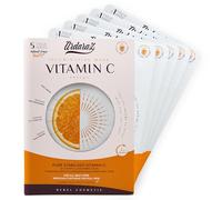 Ardaraz Maschere per il Viso Idratanti con Vitamina C e Acido Ialuronico. Maschere viso in tessuto effetto Illuminante e Antimacchia. Set maschere viso coreane da 5