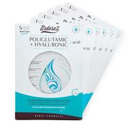 Ardaraz Maschere viso in tessuto con Acido Ialuronico Viso e Acido Poliglutammico. Maschera Viso Tessuto azione Idratante e Volumizzante. Set maschere viso coreane da 5.