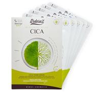 Ardaraz Maschere Viso Riparatrici con Centella Asiatica (Cica). Maschera Viso Tessuto arricchita con Acido Ialuronico per un effetto Antirughe. Set Maschere Viso pack da 5