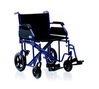 Ardea One Sedia A Rotelle per disabili Go plus obesi Carrozzina da transito Blu