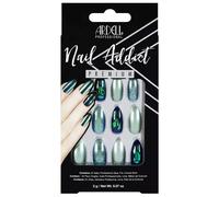 Ardell Nail Addict Green Glitter Chrome False Nails