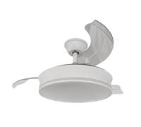 ARDES AIRGLOW EVO AR5PL92 Ventilatore da soffitto Ø92 cm con motore DC 59 W, pale retrattili e luce LED 2200 lm regolabile 3000-6000 K per uso domestico