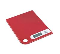 Ardes AR1PA1/R RAL Bilancia da Cucina Digitale, Modern Style con Foro Passante per Appenderla, Peso Max 5 kg, Rossa, Acciaio