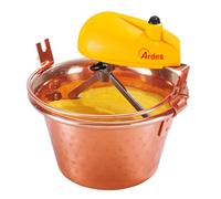 ARDES - AR24AM40 Paiolo In Rame Diametro 24cm Mescola Polenta Marmellata, Mescolatore con Motore Elettrico, Attacco a Baionetta Pulizia Facile, Girapolenta 2/4 Porzioni