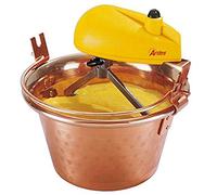ARDES | AR24AM60 Paiolo In Rame Diametro 26cm Mescola Polenta Marmellata, Mescolatore con Motore Elettrico, Attacco a Baionetta Pulizia Facile, Girapolenta 4/7 Porzioni