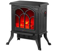 Ardes Camino Caminetto Elettrico Moderno effetto fiamma Potenza 1500 Watt colore Nero - AR354 Junior