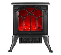 Ardes Camino Caminetto Elettrico Moderno effetto fiamma Potenza 1500 Watt colore Nero - AR354 Junior