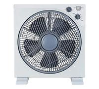 Ardes AR5B29 Ventilatore Portatile Quadrato Rinfrescante da Pavimento o Tavolo con 5 Pale e 3 Livelli di Intensità Rotazione 360 Gradi e Timer Ventilatore da Terra Bianco Box Floor