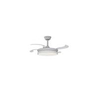 ARDES AIRGLOW EVO AR5PL92 Ventilatore da soffitto Ø92 cm con motore DC 59 W, pale retrattili e luce LED 2200 lm regolabile 3000-6000 K per uso domestico
