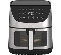 ARDES FRIGGISANA SUPREME 8L DOPPIA RESISTENZA FRIGGITRICE AD ARIA, capacità 8 l, Max potenza 1600 W, 12 programmi, da 80 °C a 200 °C, Nero / Silver