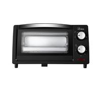 Ardes Gustavo Dark AR6211B - Fornetto Elettrico 10 litri - Forno elettrico con temperatura regolabile 100-230°C, timer 60' con spegnimento automatico, Doppio Vetro, Leccarda e Griglia Incluse