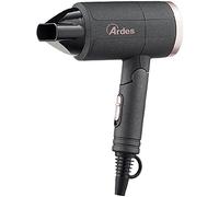 Ardes STYLITO Asciugacapelli Professionale da Viaggio con Potenza 1200 W, Manico Pieghevole, Flusso d’Aria Calda e Fredda, Concentratore e Cavo Lungo