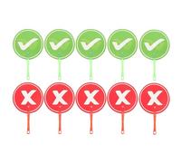 Ardesia Di Voto Per Classe - Tavola Lavabile Reversibile Double Face | Segnalibro Interattivo | Per Quiz, Giochi, Tempo In Cerchio E Risposta A