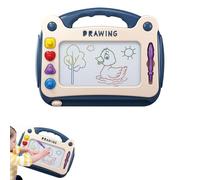 Ardesia Magica,Ardesia di scarabocchi magnetici cancellabili, 4 colori cancellabili da disegno magnetico, giocattolo per bambini, lavagna magnetica, con 4 tamponi giocattoli educativi per bambini 2-6