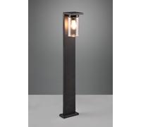 ARDILA PALO ALTO DA ESTERNO FUSIONE ALLUMINIO NERA CON VETRO CILINDRO SENSORE CREPUSCOLARE H. 100CM IP44 1 LUCE ATTACCO E27