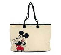ARDITEX - Borsa Shopper in tela 36x27x16cm con chiusura e tasca interna - Design Topolino e Minnie romantico - Ideale per tutti i giorni, shopping o fughe con Stile, Topolino