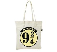 ARDITEX - Borsa Tote in Cotone 37x41 cm - Stemma di Hogwarts su Sfondo Scuro - Ecologica e Riutilizzabile - Licenza Ufficiale Harry Potter