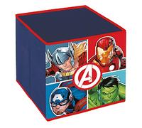 ARDITEX - Contenitore organizzatore pieghevole I Vendicatori di Marvel - 31x31x31cm - Per riporre giocattoli, vestiti e accessori