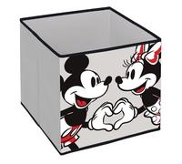 ARDITEX - Contenitore organizzatore pieghevole Topolino e Topolina di Licenza Ufficiale Disney - 31x31x31cm - Per riporre giocattoli, vestiti e accessori
